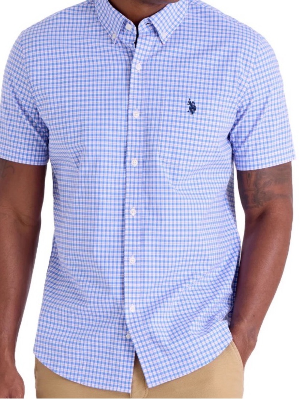 U.S. POLO ASSN. Men's Short Sleeve Button-Down Shirts